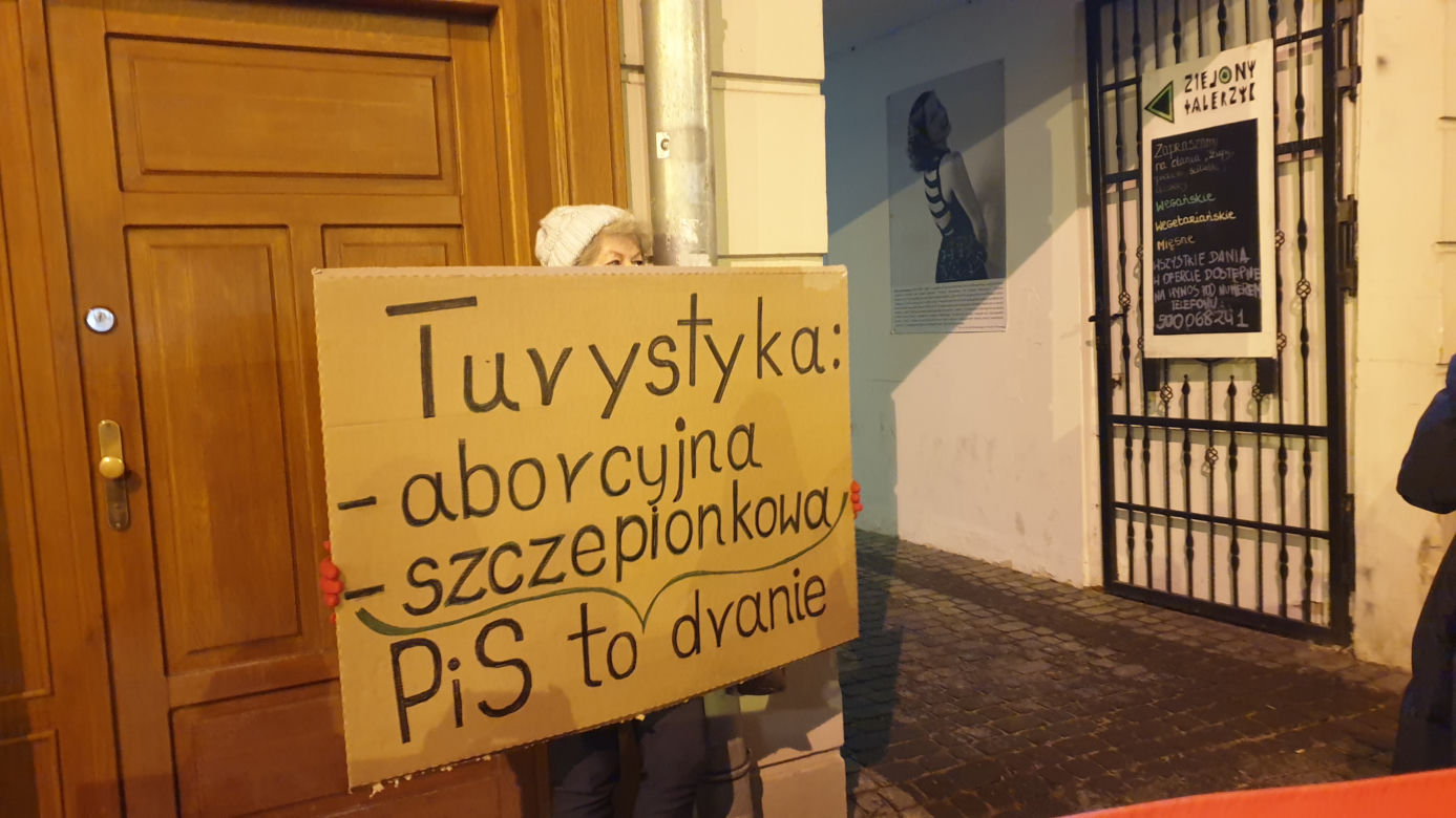 Kolejny protest w Lublinie po publikacji wyroku Trybunału Konstytucyjnego