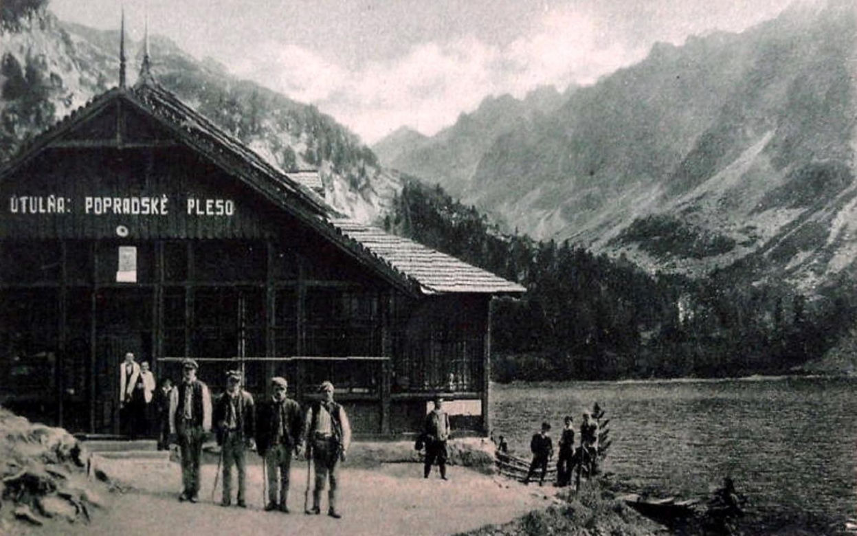 Schronisko nad Popradzkim Stawem w 1888 r.