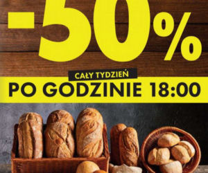 pieczywo 50 proc. taniej