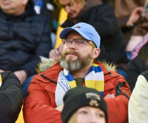 PRES Grupa Dewloperska Toruń - Abramczyk Polonia Bydgoszcz, zdjęcia kibiców i zawodników z pożegnania Adriana Miedzińskiego