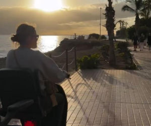 Olga Frycz z rodziną na wakacjach