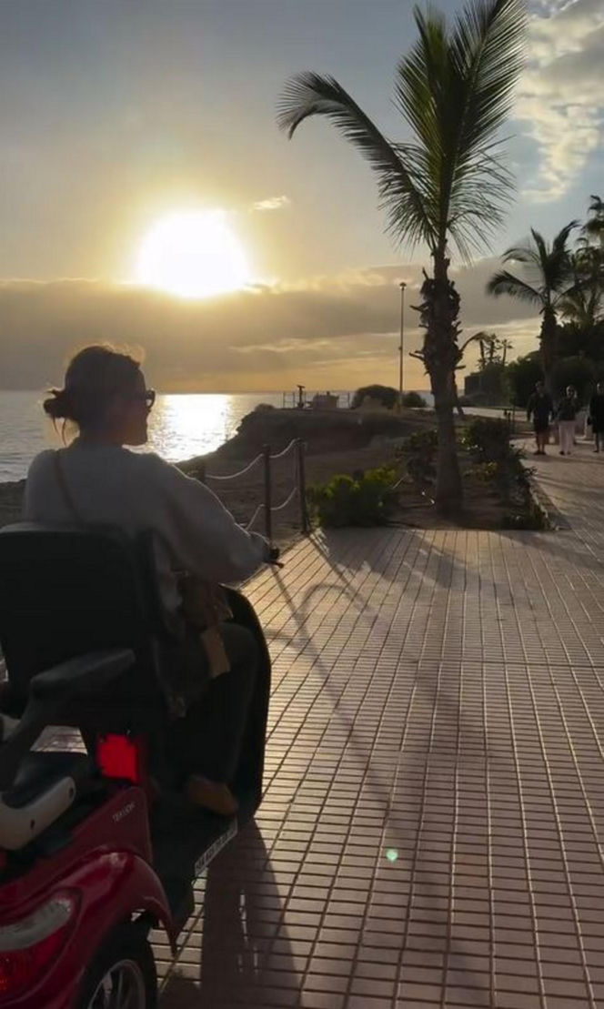 Olga Frycz z rodziną na wakacjach