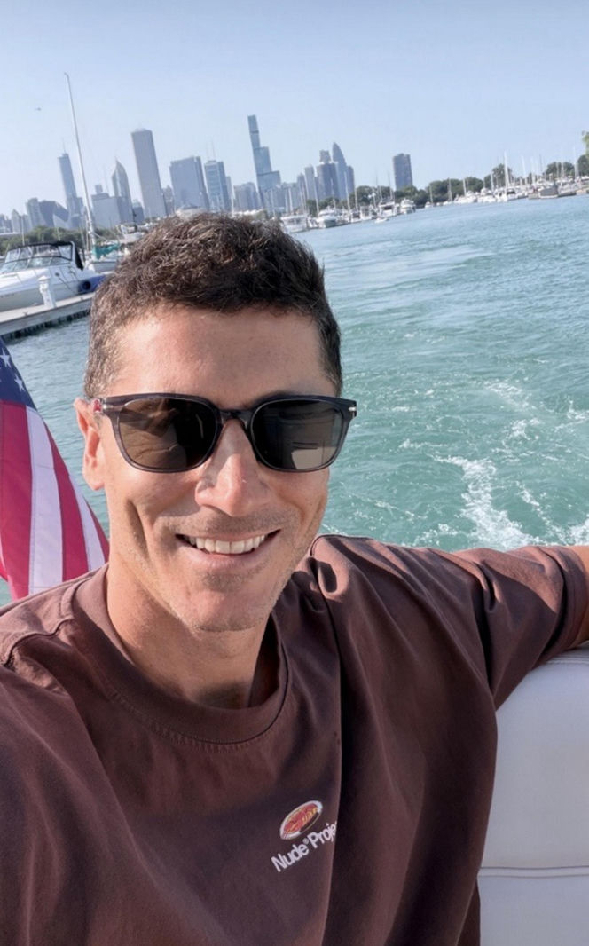 Robert Lewandowski zwiedzał Chicago