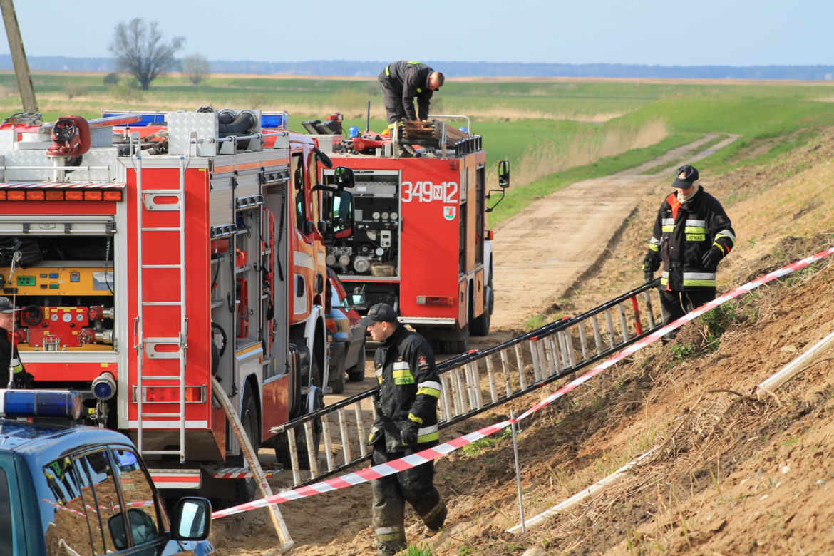 Pożar jachtu ma kanale Cieplicówka
