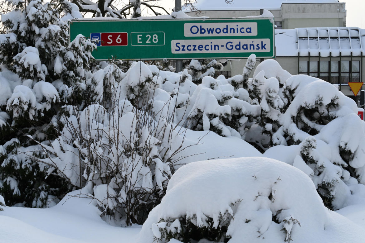 Słupsk pod śniegiem