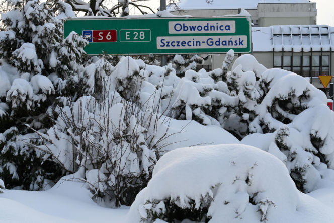 Słupsk pod śniegiem