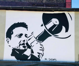 W Katowicach powstał wyjątkowy mural z Rafałem Trzaskowskim. Stworzył go znany artysta [ZDJĘCIA]