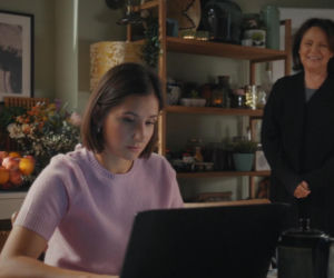 M jak miłość, odc. 1921. Agnes (Amanda Mincewicz), Marysia (Małgorzata Pieńkowska)