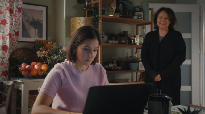 M jak miłość, odc. 1921. Agnes (Amanda Mincewicz), Marysia (Małgorzata Pieńkowska)