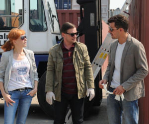 Komisarz Alex 4 sezon odcinek 40 (odc. 1). Michał Orlicz (Antoni Pawlicki), Lucyna (Magdalena Walach), Ryszard Puchała (Ireneusz Czop)