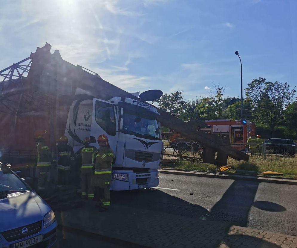 Kolejna kolizja ciężarówki w al. Stanów Zjednoczonych