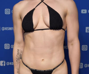 Wiktoria Czyżewska i Sara Luzar-Smajić na ważeniu przed KSW 118