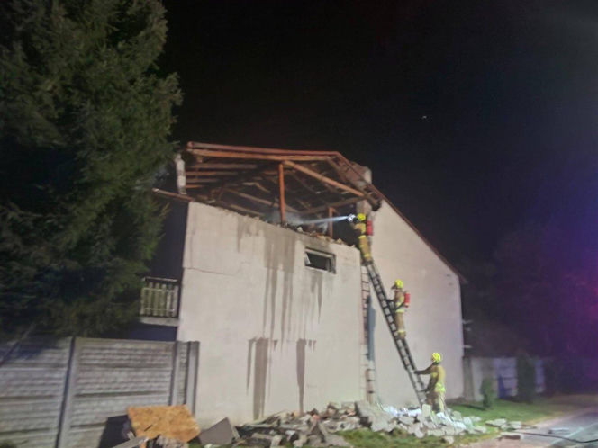 Wybuch gazu w domu jednorodzinnym