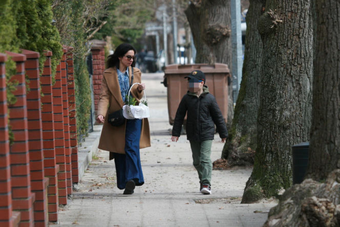 Marta Kaczyńska ze święconką