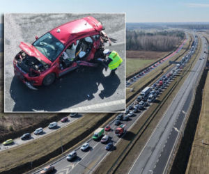 Poważny wypadek na trasie S7. Droga zablokowana, w akcji śmigłowiec LPR