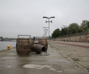 Nowa rzeźba na Bulwarze Piastowskim