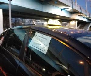 Protest taksówkarzy w Rzeszowie 25 listopada