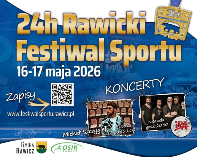Sport i muzyka. Znamy muzyczne gwiazdy 24h Rawickiego Festiwalu Sportu