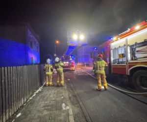 Pożar domu w Kaletach