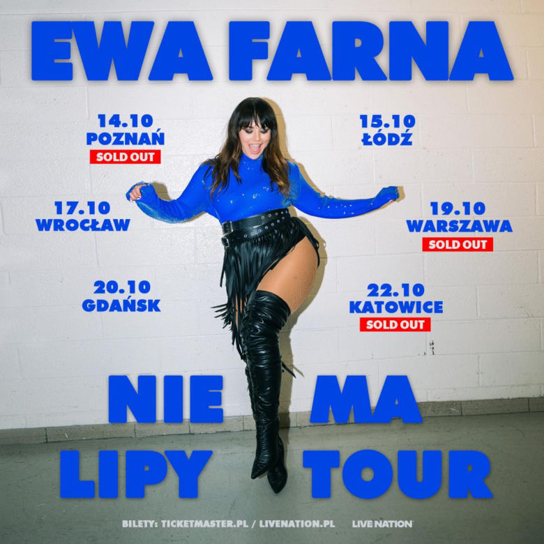 Ewa Farna wyrusza w trasę "Nie ma lipy"! Sprawdź, w których polskich miastach wystąpi