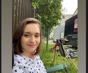Na Wspólnej. Joanna Osyda na planie