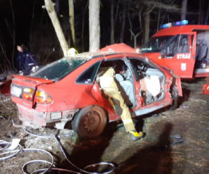 Koszmarny wypadek we Florentynowie pod Zgierzem. 23-latka w ciężkim stanie