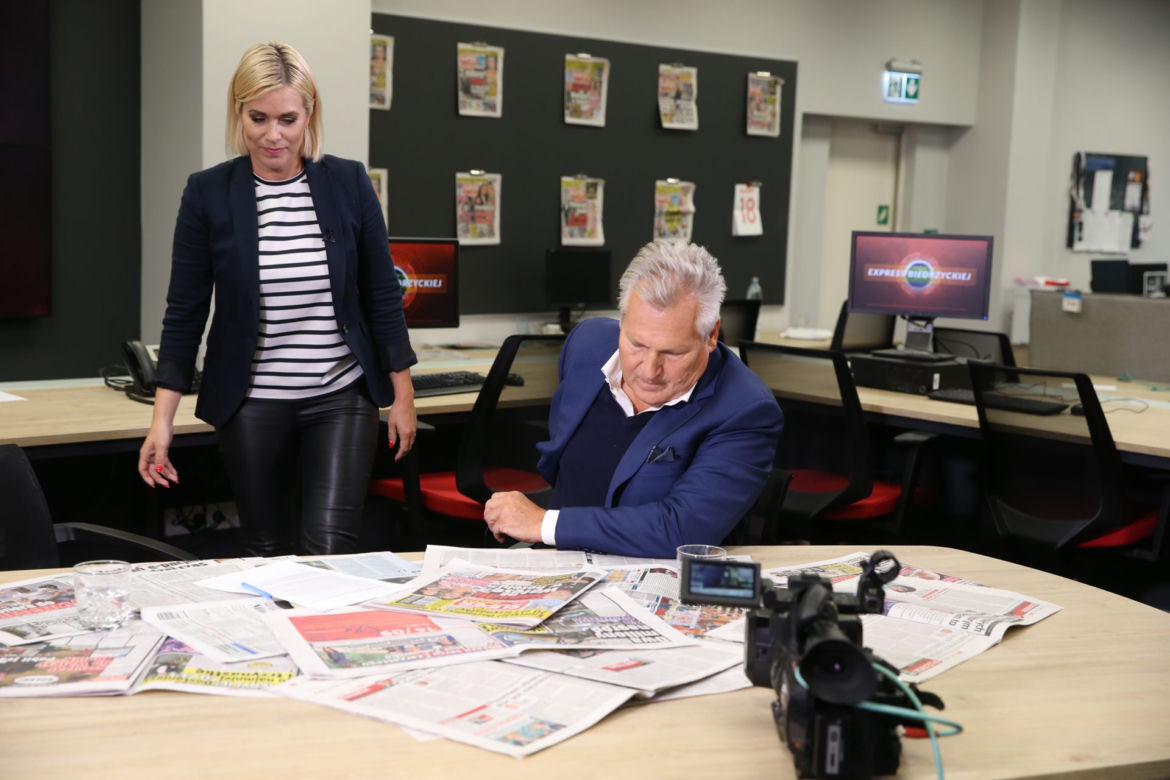 Aleksander Kwaśniewski w redakcji Super Expressu