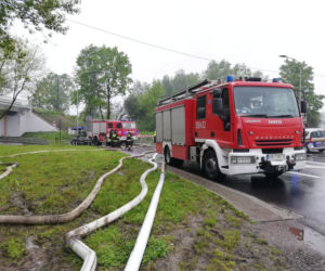 Powódź w Krakowie: Zalana ulica Półłanki 24.05.2019