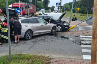 Wypadek na skrzyżowaniu w Starachowicach