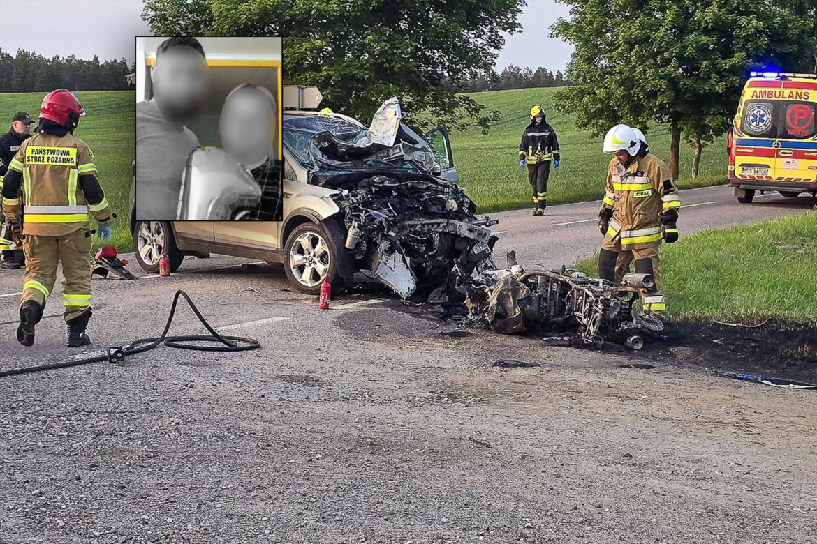 Narzeczeni zginęli w strasznym wypadku w województwie warmińsko-mazurskim