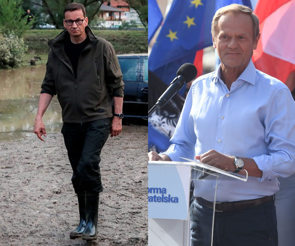 Donald Tusk i Mateusz Morawiecki