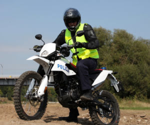 Policyjne off-roadowe motocykle Aprilia RX125