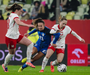 Polska - Słowenia: Najwierniejsi kibice wspierali reprezentację Polski kobiet. Dużo zdjęć z Gdańska