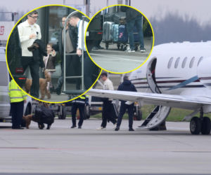 Lewandowscy przylecieli już do Polski na święta! Mnóstwo bagaży. Jedno rzuca się w oczy! [GALERIA PAPARAZZI]