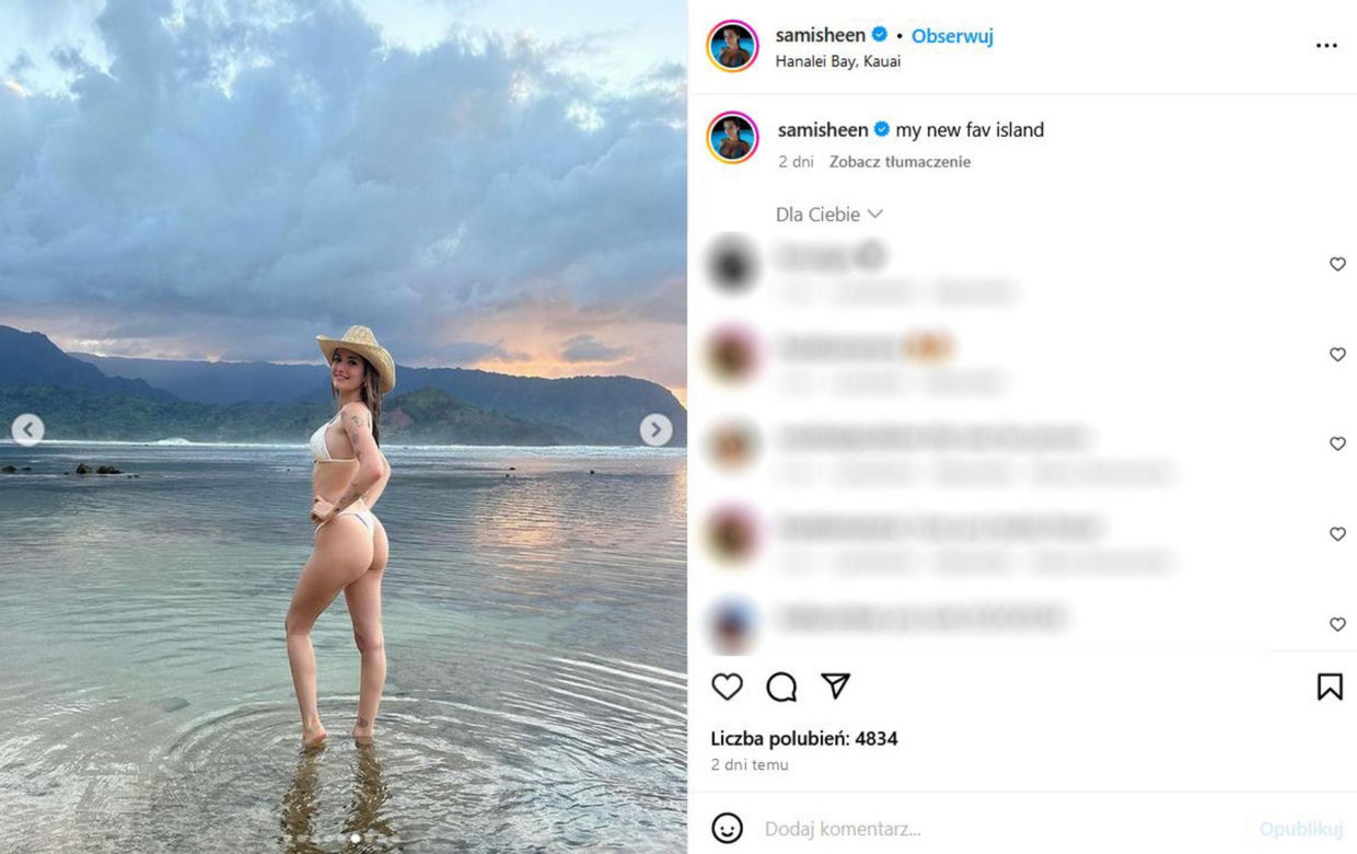 Córka Charliego Sheena chce mieć największe piersi świata! 19-latce ciągle mało