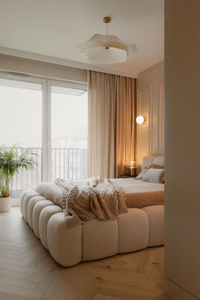 Soft minimalizm w gdyńskim apartamencie - projekt Agata Piltz