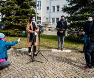 Gdańsk: Dulkiewicz o koronawirusie [ZOBACZ ZDJĘCIA]