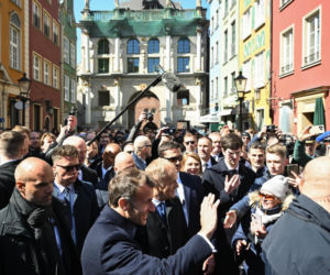 Emmanuel Macron już w Gdańsku i wzbudza ogromne zainteresowanie!