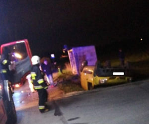 Wypadek w Dąbrówce Nagórnej! Kierowca nie ustąpił pierwszeństwa