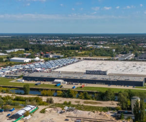 Plac po spalonym centrum handlowym Marywilska 44 w Warszawie