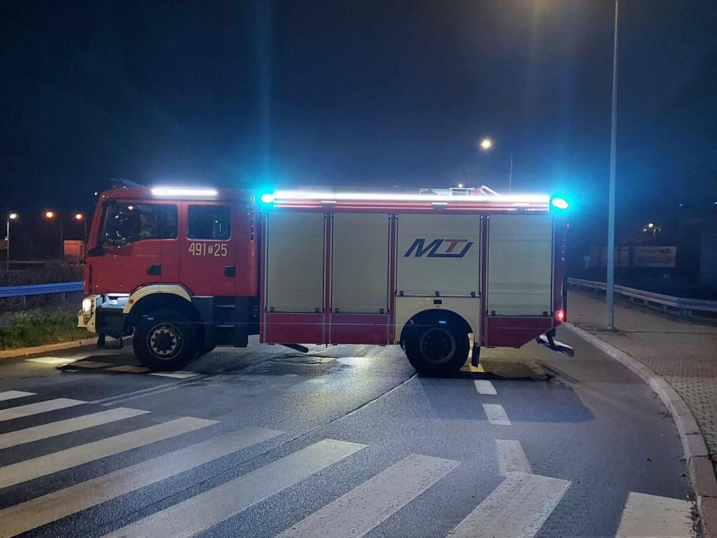 Starachowice. Wypadek na wiadukcie
