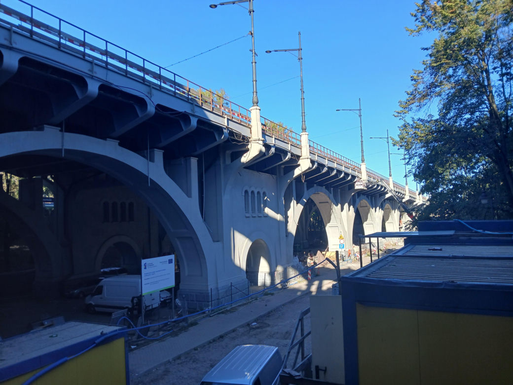 Remont mostu Poniatowskiego w Warszawie