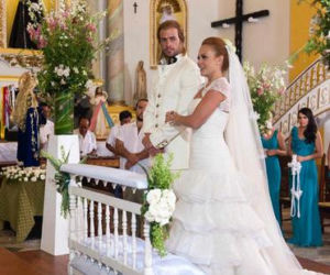 Burza. Damian (William Levy), Esthercita (Laura Carmine)