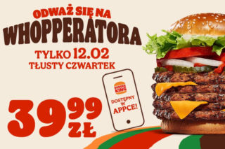 Tłusty Czwartek bez kompromisów. Whopperator powraca na jeden dzień do Burger Kinga