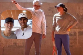 Iga Świątek tylko patrzyła. Rafael Nadal wziął sprawy w swoje ręce, wyjątkowe nagranie