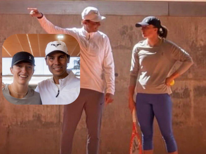 Iga Świątek i Rafael Nadal