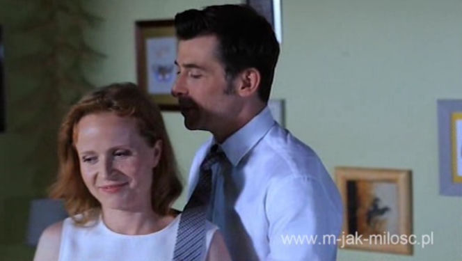 M jak miłość odc. 1174. Ewa (Dominika Kluźniak), Marek (Kacper Kuszewski)