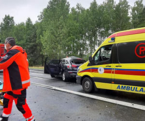 Wypadek na DK 10 w Solcu Kujawskim. Trzy osoby poszkodowane [ZDJĘCIA]
