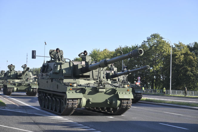 Próba generalna defilady wojskowej w Warszawie