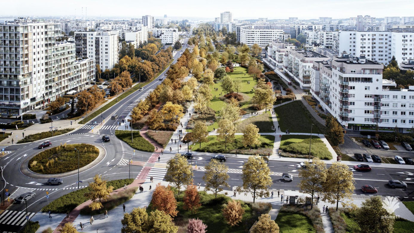 Tak będzie wyglądał park linearny nad POW na Ursynowie. Wizualizacje zapierają dech w piersiach
